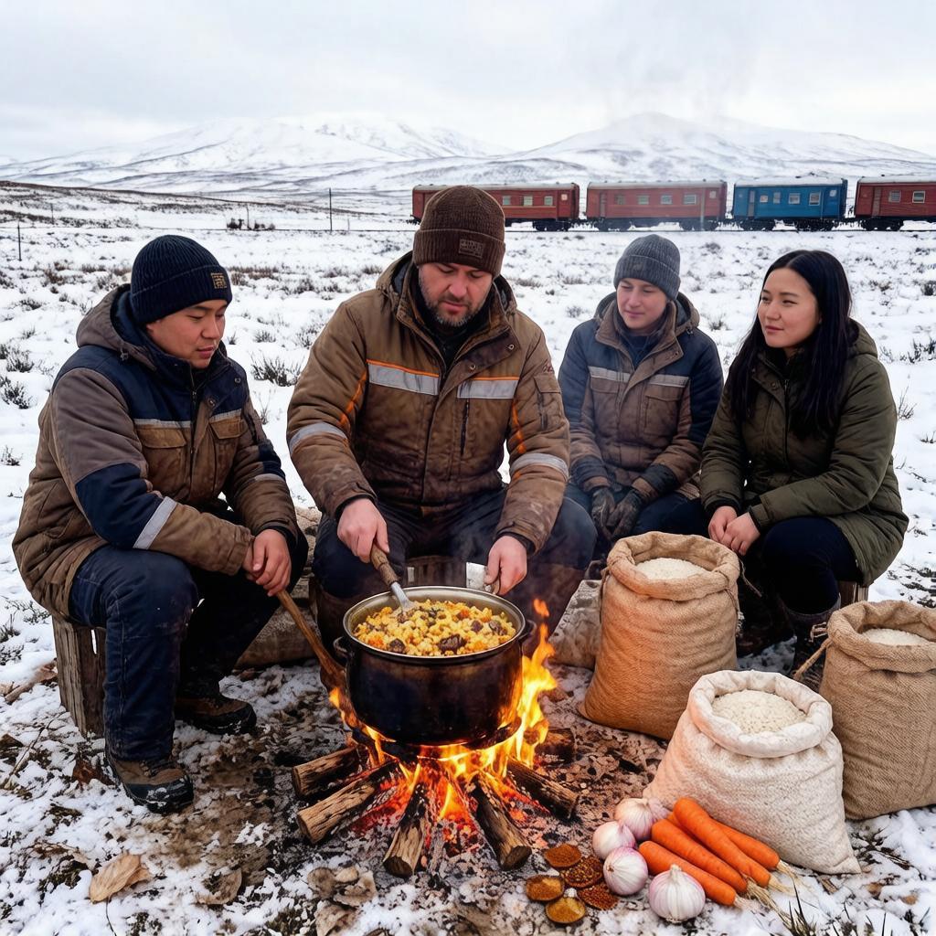 Как приготовить плов в казане на вахте: пошаговый рецепт